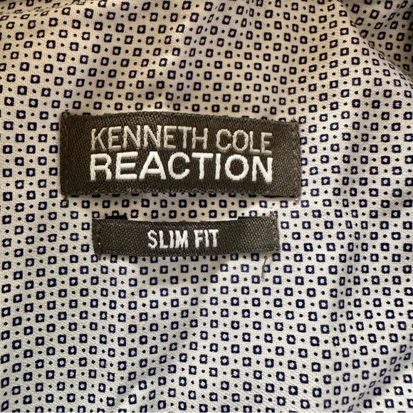 Men's Techni-Cole Slim-Fit Three-Way Stretch Performance Geometric Dress Shirt - Picture 3 of 16